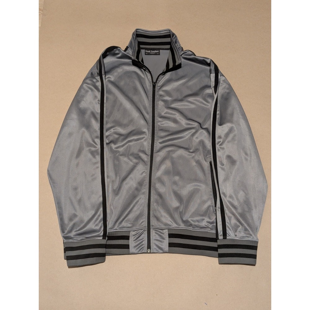 Foot Locker Men's Grey & Black Track Jacket Size: XL